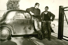 R Pahour, D Pointe et la Simca 5 - 1964
