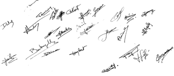 Signatures 2I1 1962-63