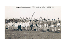 Noms rugby interclasses 4AT4-4AT1 1962-63